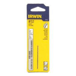 IRWIN 52 X 1-7/8 in. L High Speed Steel Wire Gauge Bit Straight Shank 1 pc