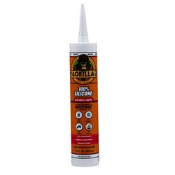 Gorilla White Silicone Kitchen and Bath Sealant 10 oz
