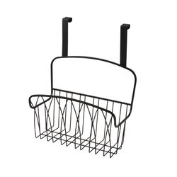 Spectrum Twist 6.25 in. L X 10.75 in. W X 14 in. H Black Cabinet Basket