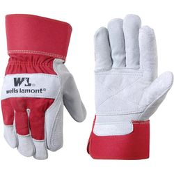 Wells Lamont Men's Outdoor Palm Work Gloves Red L 1 pair