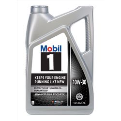 Mobil 1 10W-30 Gasoline Motor Oil 5 qt