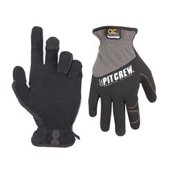 CLC Pit Crew Men's Mechanic's Glove Black/Gray L 1 pair