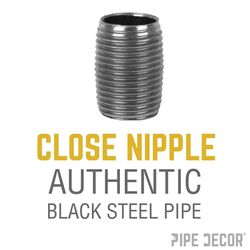 STZ Industries 1 in. MIP each X 1 in. D MIP Black Steel Close Nipple