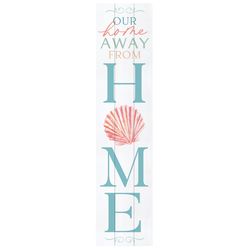P Graham Dunn Multicolored Wood 47 in. H X 10.5 in. L X 0.75 in. W Our Home away from Home Porch Sig