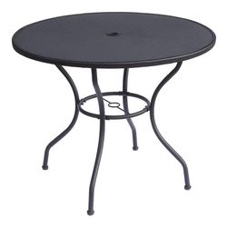 Living Accents Winston Black Round Steel Dining Table