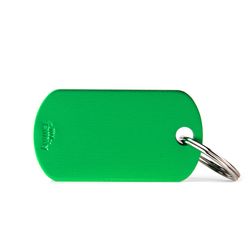 MyFamily Basic Green Military Aluminum Cat/Dog Pet Tags Medium