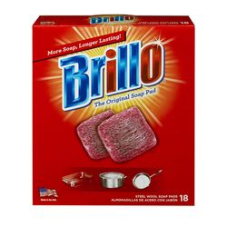 Brillo Heavy Duty Soap Pad For All Purpose 6.8 in. L 18 pc