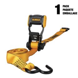 DeWalt 1.25 in. W X 12 ft. L Ratchet Strap 600 lb 1 pk