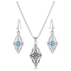 Montana Silversmiths Women's Montana Skies Diamond Silver/Turquoise Jewelry Sets