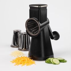 Progressive PL8 Black ABS Plastic/Stainless Steel Professional Rotary Grater