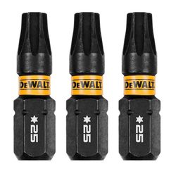 DeWalt FlexTorq Torx T25 X 1 in. L Impact Driver Bit Set Steel 3 pc