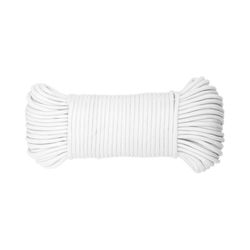 Koch Industries 5/32 in. D X 100 ft. L White Diamond Braided Paracord Rope