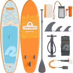Retrospec Weekender 2.2 Isup PVC Inflatable Creamsicle Paddleboard