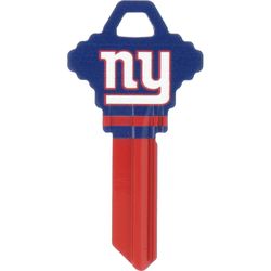HILLMAN NFL New York Giants House/Office Key Blank 68 Single For Schlage Locks Multicolored