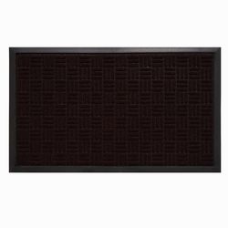 Southern Oaks 18 in. W X 30 in. L Brown Parquet Rubber Door Mat
