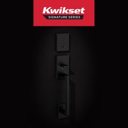 Kwikset San Clemente Matte Black Handleset