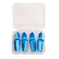 Kikkerland Blue/White Earplugs