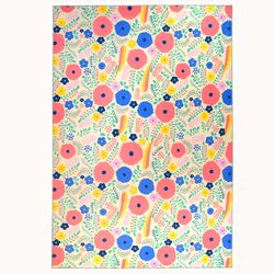 Homefires 5 ft. W X 7 ft. L Multi-Color Hippie Chic Polyester Area Rug