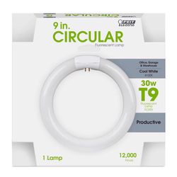 Feit 30 W T9 8.8 in. D X 8.6 in. L Circline Fluorescent Bulb Cool White Tubular 4100 K 1 pk