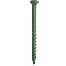 Grip-Rite PrimeGuard Plus No. 9 wire X 2-1/2 in. L Green Star Flat Head Deck Screws 2500 pk