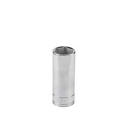 SK Professional Tools 16 mm X 3/8 in. drive Metric 6 Point Traditional Deep Socket 1 pc