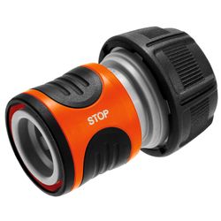 Gardena 5/8 in. Plastic Threaded Male Hose End Repair Connector with Water Stop