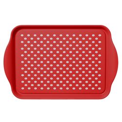 OGGI Red Polypropylene Serving Tray Serve Tray 1 each