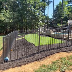 Fortress Building Products Athens 72 in. H X 2 in. W X 2  L Black Aluminum Fence Post