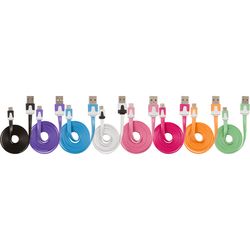 GetPower Micro to USB Charge and Sync Cable 3 ft. Assorted