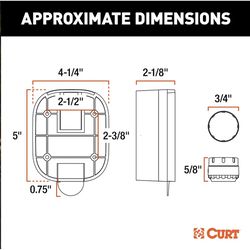 CURT Tire Linc 50 psi Digital Multi-Function Tire Gauge