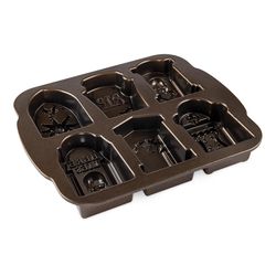 Nordic Ware 10 in. W X 12 in. L Tombstone Cakelet Pan Brown