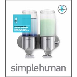 Simplehuman 15 oz Wall Mount Pump Shampoo/Soap Dispenser