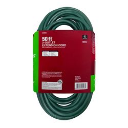 Ace Outdoor 50 ft. L Green Triple Outlet Cord 16/3 SJTW
