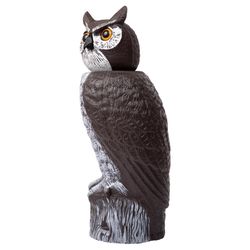 Dalen Scarecrow Rotating-Head Owl Animal Repellent Decoy For All Pests