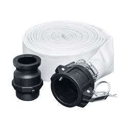 DeWalt Fabric Camlock Hose Kit 1-1/2 in. D X 25 ft. L