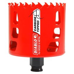 Diablo Snap-Lock Plus 3 in. Carbide Tipped 2-3/8 in. L X 3/8 in. D Hole Saw