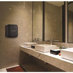 Alpine Industries Hemlock Black Plastic/Stainless Steel Air Towel Hand Dryer
