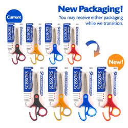 Bazic Products Stainless Steel Soft Grip Scissors 1 pc