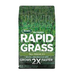 Scotts Turf Builder Rapid Grass Tall Fescue Grass Sun or Shade Grass Seed and Fertilizer