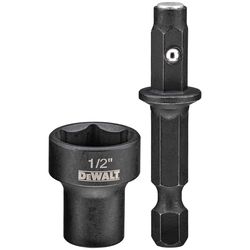 DEWALT Impact Ready 1/2 in. X 2-9/16 in. L Black Oxide Nut Driver 1 pc
