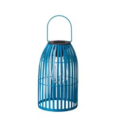 Glitzhome 8 lm Blue LED Solar Lantern