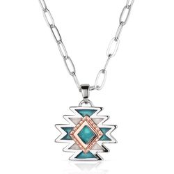 Montana Silversmiths Women's Desert Diamond TQ Necklace