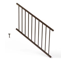 Fortress Railing Products Inspire Railing 32.5 in. H X 48 in. W X 2 in. L Aluminum Stair Rail Panel