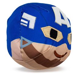 Buckle-Down For Dog Blue Plush Captain America Dog Toy 1 pk