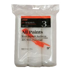 Linzer Pro Impact Synthetic Blend 9 in. W X 3/8 in. Regular Paint Roller Cover 3 pk
