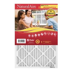 NaturalAire 14 in. W X 25 in. H X 1 in. Synthetic 10 MERV Pleated Microparticle Air Filter 1 pk