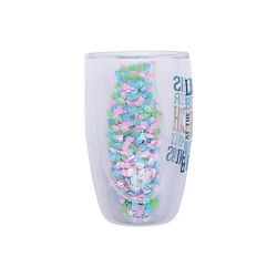 Pavilion We People 14 oz Clear BPA Free Beach Double Wall Tumbler