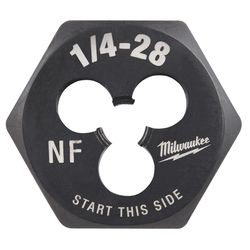 Milwaukee SAE 1/4-28 NF 1 Hex Threading Die