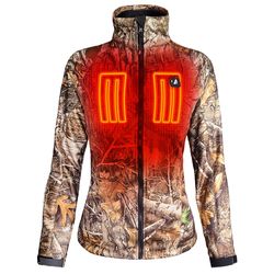 ActionHeat L Women's Heated Jacket with Charger/Power Source Only Camouflage