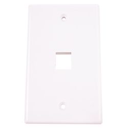 Monster Just Hook It Up White 1 gang Plastic Keystone Wall Plate 1 pk